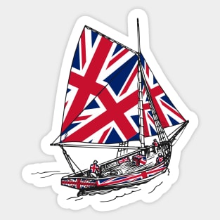 United Kingdom Flag Sailor Ship Support UK Team Independence Day Sticker